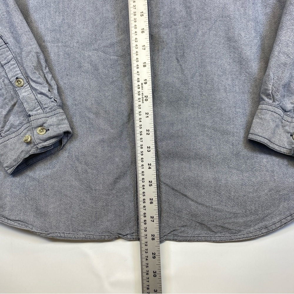 Columbia Sportswear Mens Adult Large Blue One Pocket Shirt Casual - Picture 6 of 9